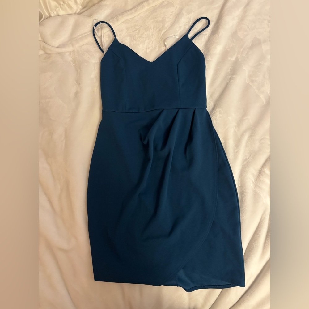LULUS size XS Blue Spaghetti Strap Dress